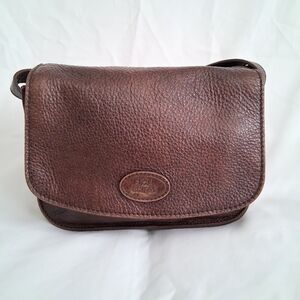 The Bridge Vintage Brown Leather Crossbody Bag